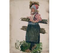 WYKUJMYTO Famous Oil Paintings Nordic Canvas Artwork Painting Graffiti Picture Sunrise on the Road Sir George Clausen Artwork Canvas Prints for Home Decor 60x90cm