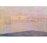 WYKUJMYTO Famous Oil Paintings Nordic Canvas Artwork Painting Graffiti Picture the Ducal From San Giorgio by Claude Monet Artwork Canvas Prints for Office Decor 60x90cm