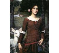 WYKUJMYTO Famous Oil Paintings Nordic Canvas Artwork Painting Graffiti Picture the Lady Clare by John William Waterhouse Artwork Canvas Prints for Home Decor 60x90cm