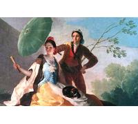 WYKUJMYTO Famous Oil Paintings Nordic Canvas Artwork Painting Graffiti Picture the Parosol by Francisco De Goya Artwork Canvas Prints for Office Decor 60x90cm