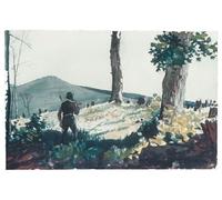 WYKUJMYTO Famous Oil Paintings Nordic Canvas Artwork Painting Graffiti Picture the Pioneer by Winslow Homer Artwork Canvas Prints for Home Decor 60x90cm