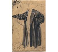 WYKUJMYTO Famous Oil Paintings Nordic Canvas Artwork Painting Graffiti Picture The Waterproof Coat of General Moltke by Adolph Menzel Artwork Canvas Prints for Office Decor 60x90cm