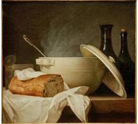 WYKUJMYTO Famous Oil Paintings Nordic Canvas Artwork Painting Graffiti Picture the White Soup Tureen by Anne Vallayer Coster Artwork Canvas Prints for Home Decor 60x90cm