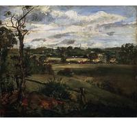 WYKUJMYTO Famous Oil Paintings Nordic Canvas Artwork Painting Graffiti Picture View of Highgate From Hampstead Heath by John Constable Artwork Canvas Prints for Home Decor 60x90cm