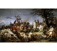 WYKUJMYTO Famous Oil Paintings Nordic Canvas Artwork Painting Graffiti Picture War of the Succession of Austria by Horace Vernet Artwork Canvas Prints for Home Decor 60x90cm