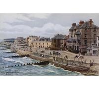 WYKUJMYTO Famous Oil Paintings Nordic Canvas Artwork Painting Graffiti Picture West Parade From Pier Bognor by Alfred Robert Quinton Artwork Canvas Prints for Home Decor 60x90cm