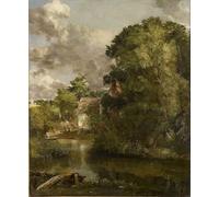 WYKUJMYTO Famous Oil Paintings Nordic Canvas Artwork Painting Graffiti Picture Willy Lott s House From the Stour the Valley Farm by John Constable Artwork Canvas Prints for Home Decor 60x90cm