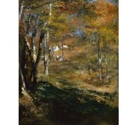 WYKUJMYTO Famous Oil Paintings Nordic Canvas Artwork Painting Graffiti Picture Young Trees in the Forest by Pierre Auguste Renoir Artwork Canvas Prints for Office Decor 60x90cm