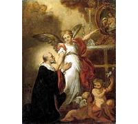 WYKUJMYTO Famous Painting on Canvas Artwork Picture An Angel at the Jan Matejko Mural Art Prints for Home Decor 60x90cm