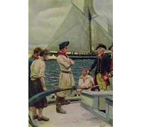 WYKUJMYTO Famous Painting on Canvas Artwork Picture an Privateer Taking a British Prize by Howard Pyle Mural Art Prints for Office Decor 60x90cm