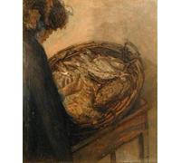 WYKUJMYTO Famous Painting on Canvas Artwork Picture At the Fish Market by Walter Richard Sickert Mural Art Prints for Office Decor 60x90cm