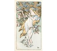 WYKUJMYTO Famous Painting on Canvas Artwork Picture Blessed Are the Pure in Heart for They Shall See God by Alphonse Mucha Mural Art Prints for Home Decor 60x90cm