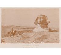 WYKUJMYTO Famous Painting on Canvas Artwork Picture Bonaparte Before the Sphinx by Jean Leon Gerome Mural Art Prints for Office Decor 60x90cm