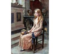 WYKUJMYTO Famous Painting on Canvas Artwork Picture Charles Dickens's the Old Curiosity Shop by Harold Copping Mural Art Prints for Office Decor 60x90cm