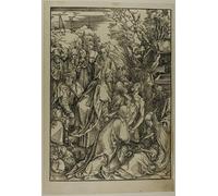 WYKUJMYTO Famous Painting on Canvas Artwork Picture Deposition of Christ From the Large Passion by Albrecht Dürer Mural Art Prints for Office Decor 60x90cm