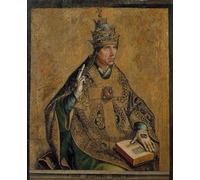 WYKUJMYTO Famous Painting on Canvas Artwork Picture Gregory I the Great by Pedro Berruguete Mural Art Prints for Home Decor 60x90cm