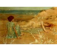WYKUJMYTO Famous Painting on Canvas Artwork Picture Idlers by William Stott Mural Art Prints for Office Decor 60x90cm