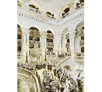 WYKUJMYTO Famous Painting on Canvas Artwork Picture Inauguration of the Paris Opera House by Jean Baptiste Edouard Detaille Mural Art Prints for Office Decor 60x90cm