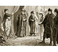 WYKUJMYTO Famous Painting on Canvas Artwork Picture Ivan Shishman Iii Delivers Up His Sister to Sultan I by John Harris Valda Mural Art Prints for Office Decor 60x90cm