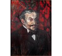 WYKUJMYTO Famous Painting on Canvas Artwork Picture Man Portrait Painting by Henri De Toulouse Lautrec Mural Art Prints for Office Decor 60x90cm