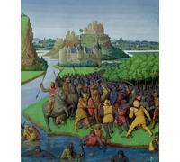 WYKUJMYTO Famous Painting on Canvas Artwork Picture Ms Fr Fol Battle Between the Maccabees and the Bacchides by Jean Fouquet Mural Art Prints for Home Decor 60x90cm