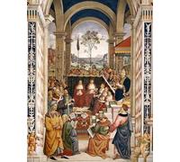 WYKUJMYTO Famous Painting on Canvas Artwork Picture No Pope Pius Ii At the Congress of Mantua by Bernardino Di Betto Pinturicchio Mural Art Prints for Office Decor 60x90cm