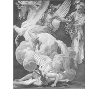 WYKUJMYTO Famous Painting on Canvas Artwork Picture Perseus on Pegasus Slaying John Sargent Mural Art Prints for Home Decor 60x90cm
