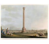 WYKUJMYTO Famous Painting on Canvas Artwork Picture Pompey's Pillar From Views in Egypt by Mayer Mural Art Prints for Office Decor 60x90cm