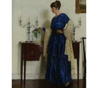 WYKUJMYTO Famous Painting on Canvas Artwork Picture Portrait of the Artist’s Wife by Harold Harvey Mural Art Prints for Office Decor 60x90cm