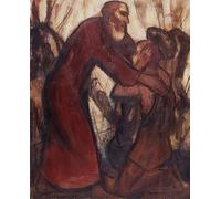 WYKUJMYTO Famous Painting on Canvas Artwork Picture Return of the Prodigal Son by Christian Rohlfs Mural Art Prints for Office Decor 60x90cm