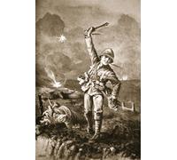 WYKUJMYTO Famous Painting on Canvas Artwork Picture Sergeant Somers Holding Back the Enemy by John Harris Valda Mural Art Prints for Office Decor 60x90cm