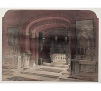 WYKUJMYTO Famous Painting on Canvas Artwork Picture Shrine of the Annunciation Nazareth by David Roberts Mural Art Prints for Office Decor 60x90cm