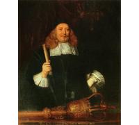WYKUJMYTO Famous Painting on Canvas Artwork Picture Sir Edward Turnour by Michael Wright Mural Art Prints for Office Decor 60x90cm