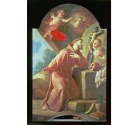 WYKUJMYTO Famous Painting on Canvas Artwork Picture St of Assisi by Francesco De Mura Mural Art Prints for Home Decor 60x90cm