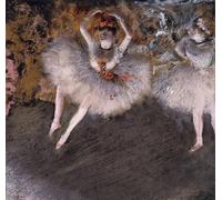 WYKUJMYTO Famous Painting on Canvas Artwork Picture The Beaten Step by Edgar Degas Mural Art Prints for Home Decor 60x90cm