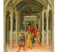 WYKUJMYTO Famous Painting on Canvas Artwork Picture the Crippled and Sick Cured At the Tomb of Saint Nicholas by Gentile Da Fabriano Mural Art Prints for Office Decor 60x90cm