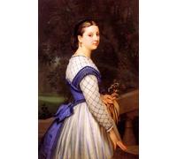 WYKUJMYTO Famous Painting on Canvas Artwork Picture the Holy Family by William Adolphe Bouguereau Mural Art Prints for Home Decor 60x90cm