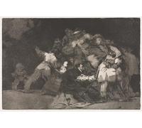 WYKUJMYTO Famous Painting on Canvas Artwork Picture the Proverbs General Folly by Francisco De Goya Mural Art Prints for Home Decor 60x90cm