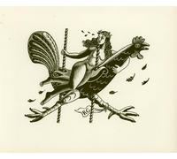 WYKUJMYTO Famous Painting on Canvas Artwork Picture Tirzah on a cockerel by Eric Ravilious Mural Art Prints for Office Decor 60x90cm