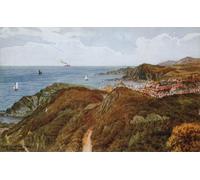 WYKUJMYTO Famous Painting on Canvas Artwork Picture View From the Tors Ilfracombe by Alfred Robert Quinton Mural Art Prints for Office Decor 60x90cm