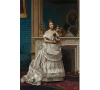 WYKUJMYTO Printing Canvas Art Portrait of Marie-anne D'escoubleau De Sourdis Madame Charles-joachim Lefèvre Previously Thought to Be a Portrait of the Artist's Wife for Home Decor 60x90cm