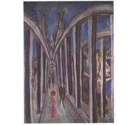 WYKUJMYTO Printing Canvas Art Wall Art Picture Bridge over the rhine in colognesegerman: Rheinbrucke in koln Rheinbrucke near kolnn by Ernst Ludwig Kirchner for Home Decor 60x90cm
