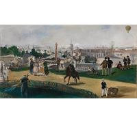 WYKUJMYTO Retro Picture Artwork Painting Art Wall Posters a View of the by Edouard Manet Canvas Art Paintings for Office Decor 60x90cm