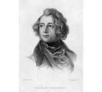 WYKUJMYTO Retro Picture Artwork Painting Art Wall Posters Charles Dickens English Author by Robert Graves Canvas Art Paintings for Office Decor 60x90cm