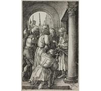 WYKUJMYTO Retro Picture Artwork Painting Art Wall Posters Christ Before Pilate From the Engraved Passion by Albrecht Dürer Canvas Art Paintings for Office Decor 60x90cm
