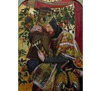 WYKUJMYTO Retro Picture Artwork Painting Art Wall Posters David As King by Dante Gabriel Charles Rossetti Canvas Art Paintings for Home Decor 60x90cm