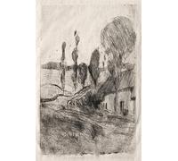 WYKUJMYTO Retro Picture Artwork Painting Art Wall Posters French Landscape by John Twachtman Canvas Art Paintings for Home Decor 60x90cm
