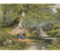 WYKUJMYTO Retro Picture Artwork Painting Art Wall Posters Illustration for Gray's Elegy by Alexander Lydon Canvas Art Paintings for Office Decor 60x90cm