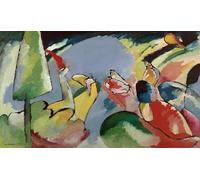 WYKUJMYTO Retro Picture Artwork Painting Art Wall Posters Improvisation by Wassily Kandinsky Canvas Art Paintings for Office Decor 60x90cm
