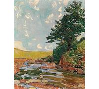 WYKUJMYTO Retro Picture Artwork Painting Art Wall Posters Landscape near Néris by Ferdinand Hodler Canvas Art Paintings for Office Decor 60x90cm